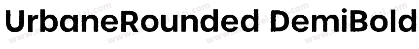 UrbaneRounded DemiBold字体转换